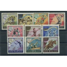 RUSIA 1960 Yv 2310/9 SERIE COMPLETA DE ESTAMPILLAS NUEVAS MINT DEPORTES OLIMPICOS